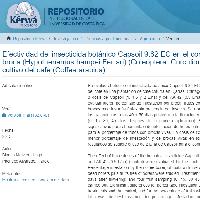 Efectividad del insecticida botánico Capsoil 9.82 EC en el control de la broca (Hypothenemus hampei Ferrari) (Coleoptera: Curculionidae) en el cultivo del café (Coffea arabica)