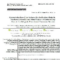 Characterization of the Guinea Pig Production Chain in Southern Colombia and Identification of Determining Factors for Adequate Provision of Extension Services