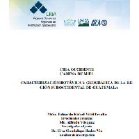 Caracterización botánica y geográfica de la región suroccidental de Guatemala
