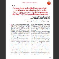 Respuesta de varios híbridos comerciales y cultivares promisorios de tomate (Solanum lycopersicum) ante la presencia del virus tylcv bajo condiciones de campo