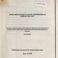 Toward a program for cooperation in research and technology development among the countries of the Northern Regional Center: PROCINORTE