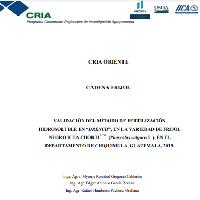 Validación del método de fertilización hidrosoluble en 