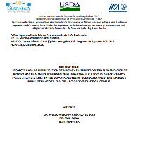 Informe final. Proyecto para la identificación de plagas y enfermedades e implementación de programas de manejo integrado de plagas para el cultivo de aguacate hass (Persea americana Mill.) en los departamentos de Quetzaltenango, San Marcos y Huehuetenango en el altiplano occidental de Guatemala