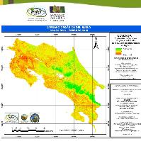 Mapa de carbono orgánico del suelo de Costa Rica