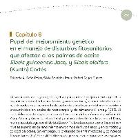 Papel del mejoramiento genético en el manejo de disturbios fitosanitarios que afectan a las palmas de aceite Elaeis guineensis Jacq. y Elaeis oleifera (Kunth) Cortés
