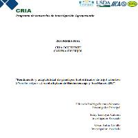 Rendimiento y adaptabilidad de genotipos biofortificados de frijol arbustivo (Phaseolus vulgaris L.), en el altiplano de Huehuetenango y San Marcos, 2017