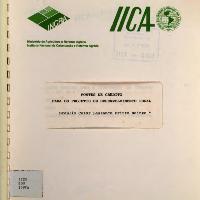 Fontes de crédito para os projetos de desenvolvimento rural