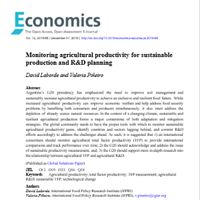 Monitoring agricultural productivity for sustainable production and R&D planning