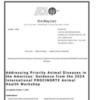 Addressing Priority Animal Diseases in the Americas: Guidance from the 2024 International PROCINORTE Animal Health Workshop