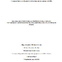 Escuela de campo para la promoción del paquete tecnológico generado por el CRIA Oriente, para el cultivo de frijol