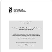 The impact of CAFTA on employment, production, and poverty in Honduras