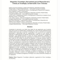 Diagnóstico Tecnológico, herramienta para la planeación de la ciencia, la Tecnología y la innovación. Caso: Cotecmar