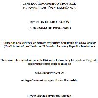 Estimación de la eficiencia de métodos territoriales de muestreo de la roya del café (Hemileia vastatrix) en Honduras, El Salvador, Panamá y República Dominicana