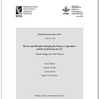 Drivers and disruptors shaping the future of agriculture and the food system in LAC: Climate change and trade tensions