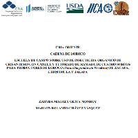 Escuela de campo sobre uso de insecticida orgánico de crisantemo con canela y tutorado de ramada de cuatro surcos para productores de loroco (Fernaldia pandurata Woodson) de Zacapa, Chiquimula y Jalapa