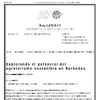 Explorando el potencial del agroturismo sostenible en Barbados