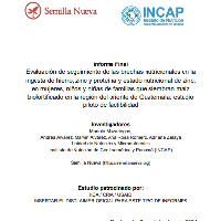 Evaluación de seguimiento de las brechas nutricionales en la ingesta de hierro, zinc y proteína y estado nutricional de zinc, en mujeres, niños y niñas de familias que siembran maíz biofortificado en la región del oriente de Guatemala: estudio piloto de factibilidad