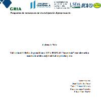 Validación del híbrido de grano blanco ICTA BIOZN-01 