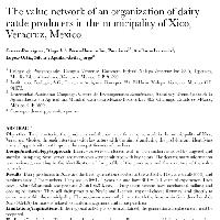 The value network of an organization of dairy cattle producers in the municipality of Xico, Veracruz, Mexico