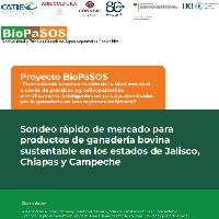 Sondeo rápido de mercado para productos de ganadería bovina sustentable en los estados de Jalisco, Chiapas y Campeche
