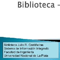 Biblioteca Julio R. Castiñeiras, de la Facultad de Ingeniería 