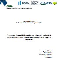 Caracterización morfológica, molecular, industrial y culinaria de doce genotipos de frijol común arbustivo adaptados al oriente de Guatemala
