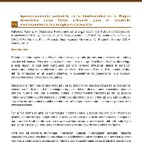 Aprovechamiento sostenible de la biodiversidad en la Región Amazónica como factor relevante para el desarrollo socioeconómico, tecnológico e innovación