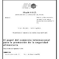 El papel del comercio internacional para la promoción de la seguridad alimentaria