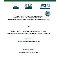 Producción de abono orgánico enriquecido con microorganismos eficientes en el occidente de Guatemala