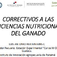 Correctivos a las deficiencias nutricionales del ganado