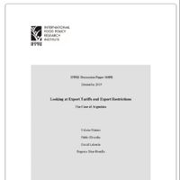 Looking at export tariffs and export restrictions: The case of Argentina