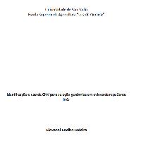 Identificação e uso de CNV para seleção genômica em ovinos da raça Santa Inês