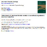 Determinants of rain-forest floristic variation on an altitudinal gradient in southern Costa Rica