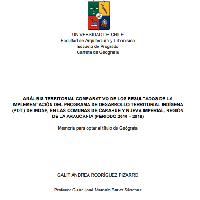 Análisis territorial comparativo de los resultados de la implementación del Programa de Desarrollo Territorial Indígena (PDTI) de INDAP, en las comunas de Carahue y Nueva Imperial, Región de la Araucanía (Periodo 2010 – 2018)