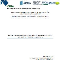 Frijol: escuela de campo para agricultores productores del área de Chiquimula y Zacapa