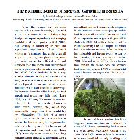 The Economic Benefits of Backyard Gardening in Barbados