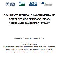 Funcionamiento de comité técnico de bioseguridad agrícola de Guatemala - CTBAG