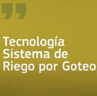 Tecnología sistema de riego por goteo