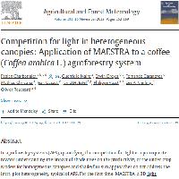 Competition for light in heterogeneous canopies: Application of MAESTRA to a coffee (Coffea arabica L.) agroforestry systems
