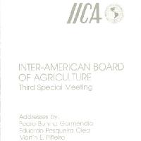 Inter-american Board of Agriculture Third Special Meeting