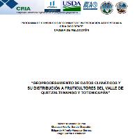Geoprocesamiento de datos climáticos y su distribución a fruticultores del valle de Quetzatenango y Totonicapán
